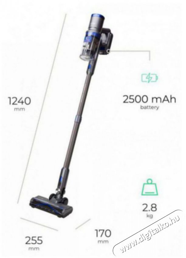 Siguro VT-H311B TURBOVac Light BLDC Compact H&aacute;ztart&aacute;s / Otthon / K&uuml;lt&eacute;r - Porsz&iacute;v&oacute; / takar&iacute;t&oacute;g&eacute;p - K&eacute;zi / &aacute;ll&oacute; porsz&iacute;v&oacute; - 511230