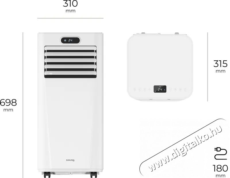Siguro AC-A160W Cool 7 H&aacute;ztart&aacute;s / Otthon / K&uuml;lt&eacute;r - Ventil&aacute;tor / L&eacute;gkondicion&aacute;l&oacute; - Mobil kl&iacute;ma - 520584