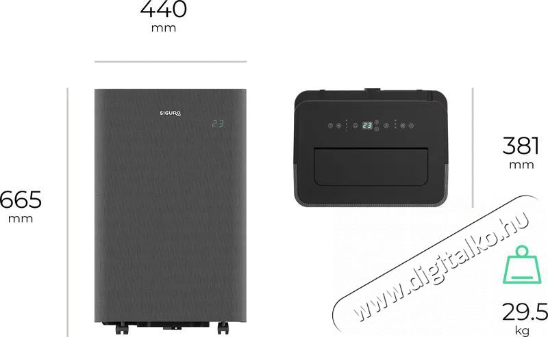 Siguro AC-H280B Mistral 14 H&aacute;ztart&aacute;s / Otthon / K&uuml;lt&eacute;r - Ventil&aacute;tor / L&eacute;gkondicion&aacute;l&oacute; - Mobil kl&iacute;ma - 520587