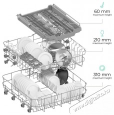 Siguro DW-F604S Efficlean Konyhai term&eacute;kek - Mosogat&oacute;g&eacute;p - Norm&aacute;l (60cm) be&eacute;p&iacute;thető mosogat&oacute;g&eacute;p - 520592