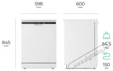 Siguro DW-F604W Efficlean Konyhai term&eacute;kek - Mosogat&oacute;g&eacute;p - Norm&aacute;l (60cm) be&eacute;p&iacute;thető mosogat&oacute;g&eacute;p - 520594