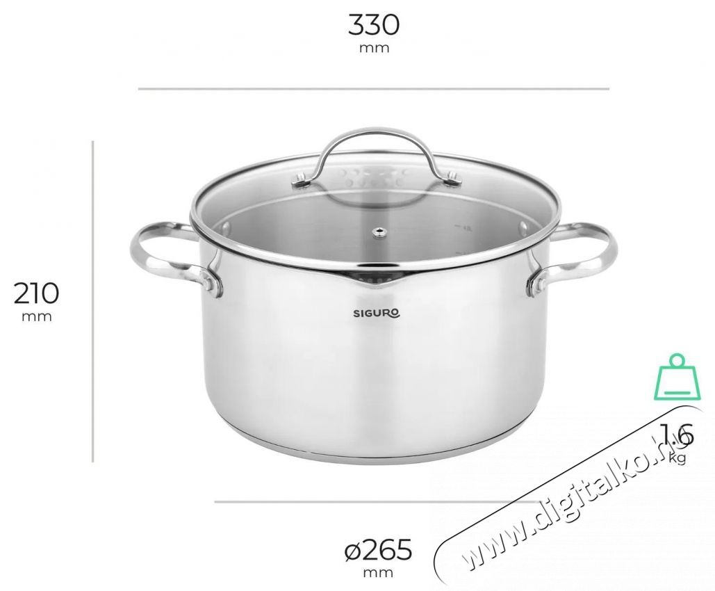 Siguro Pure Delight 9 db, ed&eacute;nyek + serpenyő, 20 cm Konyhai term&eacute;kek - Ed&eacute;ny - Ed&eacute;ny k&eacute;szlet - 520545