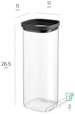 Siguro ViewStash &Eacute;lelmiszer t&aacute;rol&oacute; doboz, 2 l Konyhai term&eacute;kek - Ed&eacute;ny - &Eacute;telt&aacute;rol&oacute; - 520622