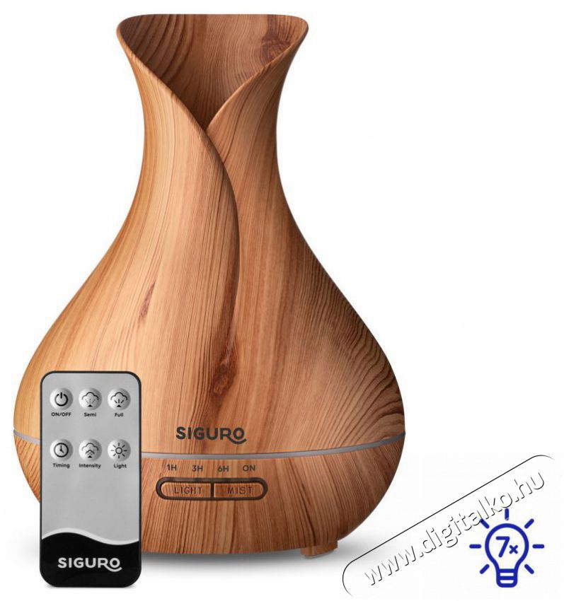 Siguro AD-G400LW Silvery Blue Aroma diff&uacute;zor Sz&eacute;ps&eacute;g&aacute;pol&aacute;s / Eg&eacute;szs&eacute;g - L&eacute;gtiszt&iacute;t&oacute; / p&aacute;r&aacute;s&iacute;t&oacute; / p&aacute;r&aacute;tlan&iacute;t&oacute; - P&aacute;r&aacute;s&iacute;t&oacute; - 526027
