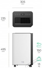 Siguro DH-G400W Archelon, 16 l, WiFi P&aacute;ramentes&iacute;tő Sz&eacute;ps&eacute;g&aacute;pol&aacute;s / Eg&eacute;szs&eacute;g - L&eacute;gtiszt&iacute;t&oacute; / p&aacute;r&aacute;s&iacute;t&oacute; / p&aacute;r&aacute;tlan&iacute;t&oacute; - P&aacute;ramentes&iacute;tő - 526046