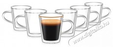 Siguro Espresso duplafal&uacute; &uuml;vegpoh&aacute;r, 90 ml, 6 db Konyhai term&eacute;kek - K&aacute;v&eacute;főző / k&aacute;v&eacute;&ouml;rlő / kieg&eacute;sz&iacute;tő - K&aacute;v&eacute;s poh&aacute;r / cs&eacute;sze - 526053