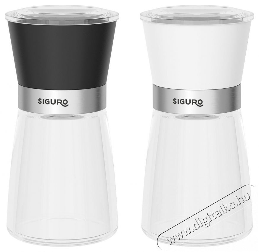 Siguro Bors- &eacute;s s&oacute;dar&aacute;l&oacute; szett Black & White Konyhai term&eacute;kek - Konyhai eszk&ouml;z - S&oacute; &eacute;s bors &ouml;rlő - 528039