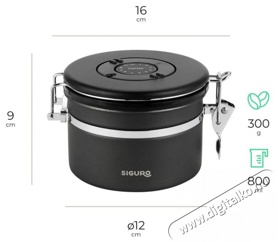 Siguro Elite Brew t&aacute;rol&oacute;ed&eacute;ny, 0,8 l Konyhai term&eacute;kek - K&aacute;v&eacute;főző / k&aacute;v&eacute;&ouml;rlő / kieg&eacute;sz&iacute;tő - K&aacute;v&eacute;főző kieg&eacute;sz&iacute;tő - 530031