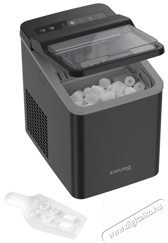 Siguro IM-D420B Ice Gem Black+Grey Konyhai term&eacute;kek - Konyhai kisg&eacute;p (s&uuml;t&eacute;s / főz&eacute;s / hűt&eacute;s / &eacute;telk&eacute;sz&iacute;t&eacute;s) - J&eacute;gkocka k&eacute;sz&iacute;tő g&eacute;p - 530644