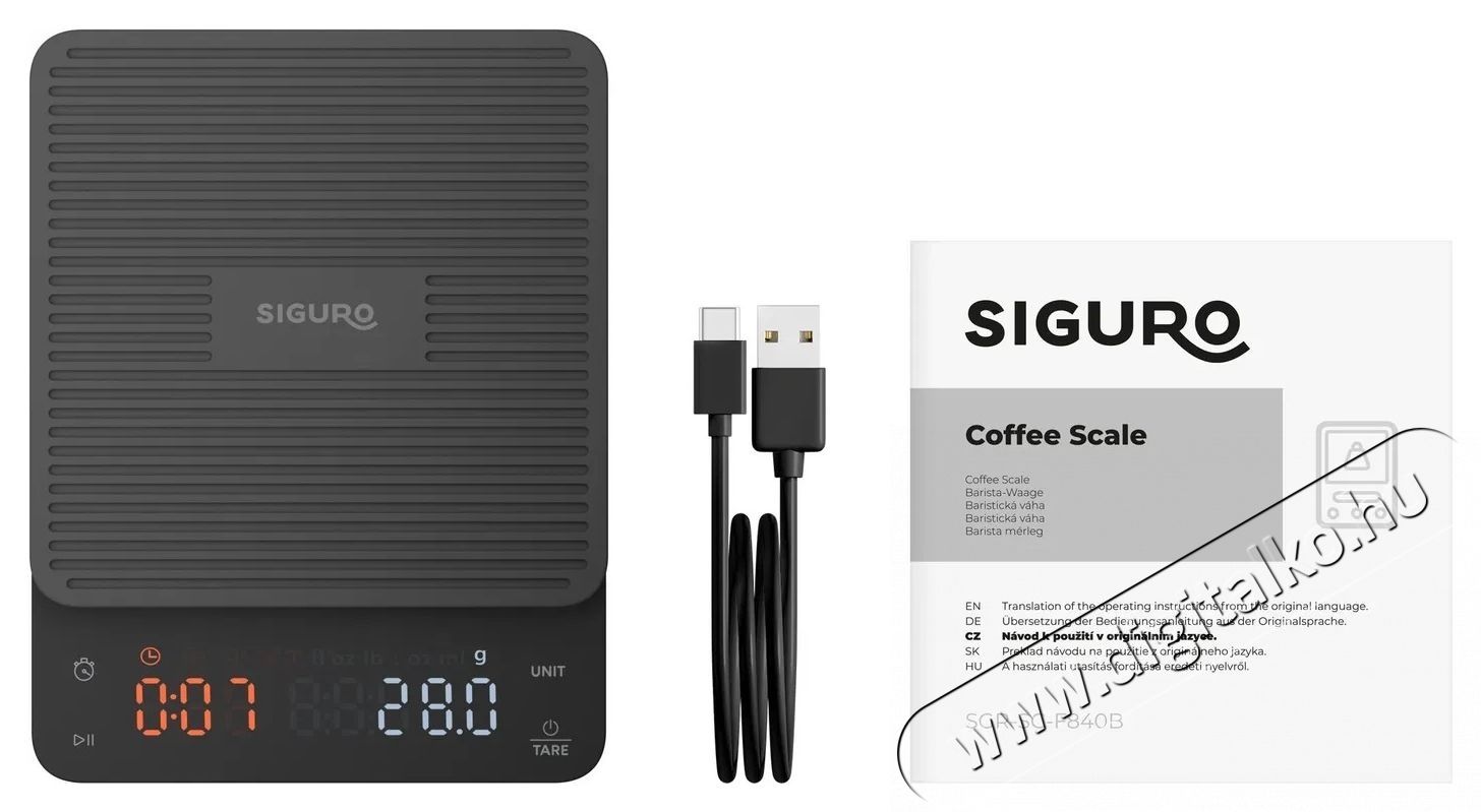 Siguro SC-F840B Coffee Gourmet Barista m&eacute;rleg Konyhai term&eacute;kek - Konyhai m&eacute;rleg - 531216