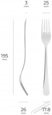 Siguro Gastro &Eacute;tkező villa 6 db Konyhai term&eacute;kek - &Eacute;tk&eacute;szlet - Evőeszk&ouml;z k&eacute;szlet - 528009