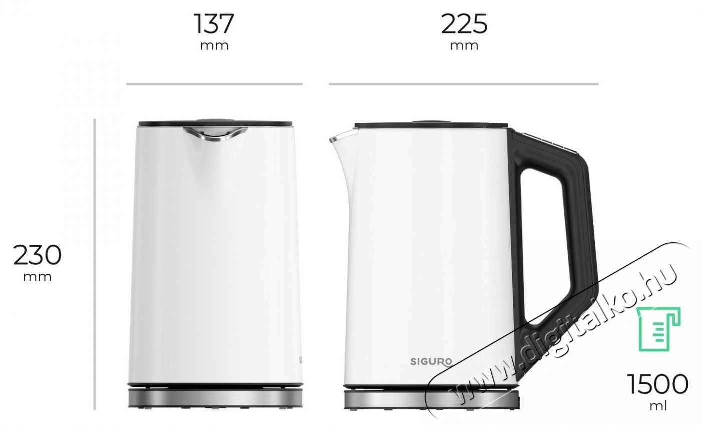 Siguro Canberra R750W V&iacute;zforral&oacute; Konyhai term&eacute;kek - V&iacute;zforral&oacute; / teafőző - 540061