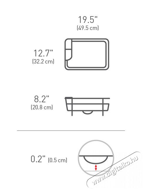 SimpleHuman KT1107 v&eacute;kony form&aacute;j&uacute; f&eacute;mkeretes ed&eacute;ny sz&aacute;r&iacute;t&oacute; Konyhai term&eacute;kek - Mosogat&oacute; - Ed&eacute;ny sz&aacute;r&iacute;t&oacute; / tart&oacute; - 325291