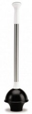 SimpleHuman BT1085 cseppmentes wc pumpa rozsdamentes ac&eacute;l ny&eacute;llel - feh&eacute;r H&aacute;ztart&aacute;s / Otthon / K&uuml;lt&eacute;r - F&uuml;rdőszoba / wc - Wc kefe / pumpa - 300500