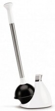 SimpleHuman BT1085 cseppmentes wc pumpa rozsdamentes ac&eacute;l ny&eacute;llel - feh&eacute;r H&aacute;ztart&aacute;s / Otthon / K&uuml;lt&eacute;r - F&uuml;rdőszoba / wc - Wc kefe / pumpa - 300500