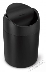 SimpleHuman CW2100 1.5 literes mini billenős szemetes, matt fekete Háztartás / Otthon / Kültér - Lakásfelszerelés - Szemetes - 494126