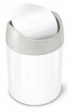 SimpleHuman CW2079 1.5 literes asztali szemetes - fehér Háztartás / Otthon / Kültér - Lakásfelszerelés - Szemetes - 364562