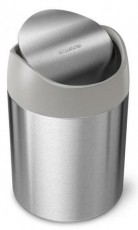 SimpleHuman CW2084 rozsdamentes mini asztali szemetes 1,5 literes - ezüst Háztartás / Otthon / Kültér - Lakásfelszerelés - Szemetes - 370370