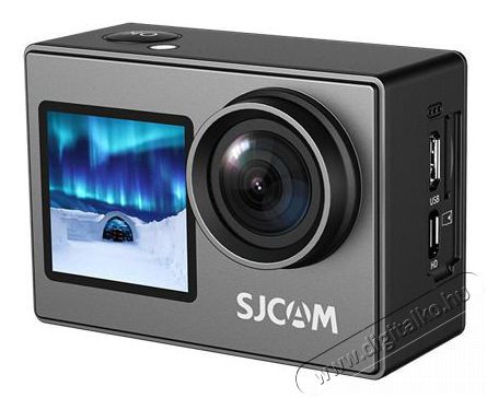 SJCAM Aciton SJ4000 Dual Screen 4K fekete sportkamera F&eacute;nyk&eacute;pezőg&eacute;p / kamera - Sport kamera - 4K felbont&aacute;s&uacute; - 514440