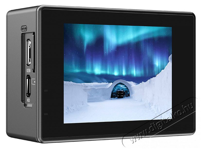 SJCAM Aciton SJ4000 Dual Screen 4K fekete sportkamera F&eacute;nyk&eacute;pezőg&eacute;p / kamera - Sport kamera - 4K felbont&aacute;s&uacute; - 514440