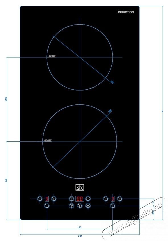 SLX 5IF-2SB indukci&oacute;s főzőlap Konyhai term&eacute;kek - S&uuml;tő-főzőlap, tűzhely (be&eacute;p&iacute;thető) - Indukci&oacute;s főzőlap (be&eacute;p&iacute;thető) - 526735