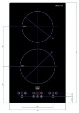 SLX 5IF-2SB indukci&oacute;s főzőlap Konyhai term&eacute;kek - S&uuml;tő-főzőlap, tűzhely (be&eacute;p&iacute;thető) - Indukci&oacute;s főzőlap (be&eacute;p&iacute;thető) - 526735