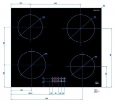 SLX 5IF-4S indukci&oacute;s főzőlap Konyhai term&eacute;kek - S&uuml;tő-főzőlap, tűzhely (be&eacute;p&iacute;thető) - Indukci&oacute;s főzőlap (be&eacute;p&iacute;thető) - 526733