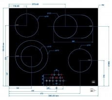 SLX 5VF-44S ker&aacute;mia főzőlap Konyhai term&eacute;kek - S&uuml;tő-főzőlap, tűzhely (be&eacute;p&iacute;thető) - Indukci&oacute;s főzőlap (be&eacute;p&iacute;thető) - 526730