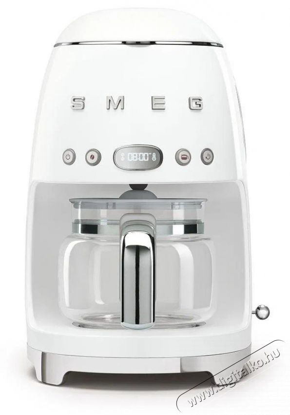 Smeg 50's Retro Style 1,4l 10 cs&eacute;sze, feh&eacute;r Konyhai term&eacute;kek - K&aacute;v&eacute;főző / k&aacute;v&eacute;&ouml;rlő / kieg&eacute;sz&iacute;tő - Filteres k&aacute;v&eacute;főző - 512862
