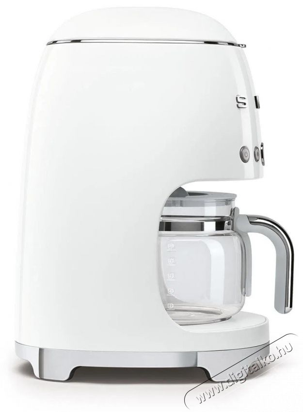Smeg 50's Retro Style 1,4l 10 cs&eacute;sze, feh&eacute;r Konyhai term&eacute;kek - K&aacute;v&eacute;főző / k&aacute;v&eacute;&ouml;rlő / kieg&eacute;sz&iacute;tő - Filteres k&aacute;v&eacute;főző - 512862