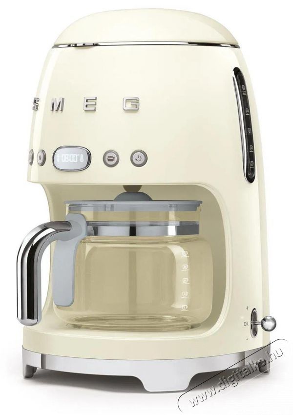 Smeg 50's Retro Style 1,4l 10 cs&eacute;sze, kr&eacute;msz&iacute;n Konyhai term&eacute;kek - K&aacute;v&eacute;főző / k&aacute;v&eacute;&ouml;rlő / kieg&eacute;sz&iacute;tő - Filteres k&aacute;v&eacute;főző - 512861