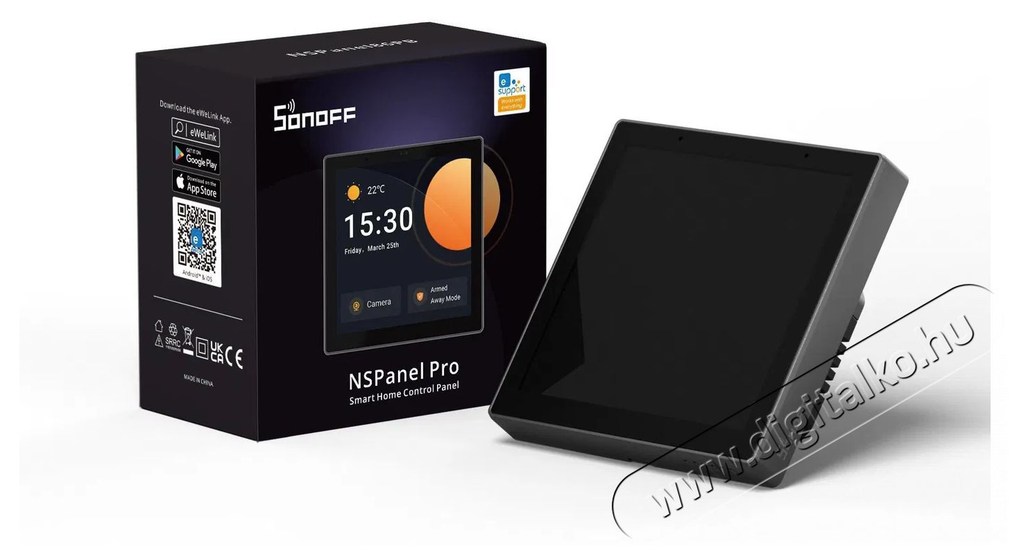 SONOFF NSPanel Pro, sz&uuml;rke H&aacute;ztart&aacute;s / Otthon / K&uuml;lt&eacute;r - Okos otthon - Kieg&eacute;sz&iacute;tő - 508215