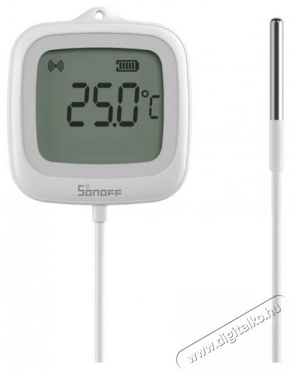 SONOFF IP65 Zigbee LCD Smart Thermometer (Probe Version) SNZB-02LD H&aacute;ztart&aacute;s / Otthon / K&uuml;lt&eacute;r - Lak&aacute;sfelszerel&eacute;s - Hőm&eacute;rő / barom&eacute;ter - 519776