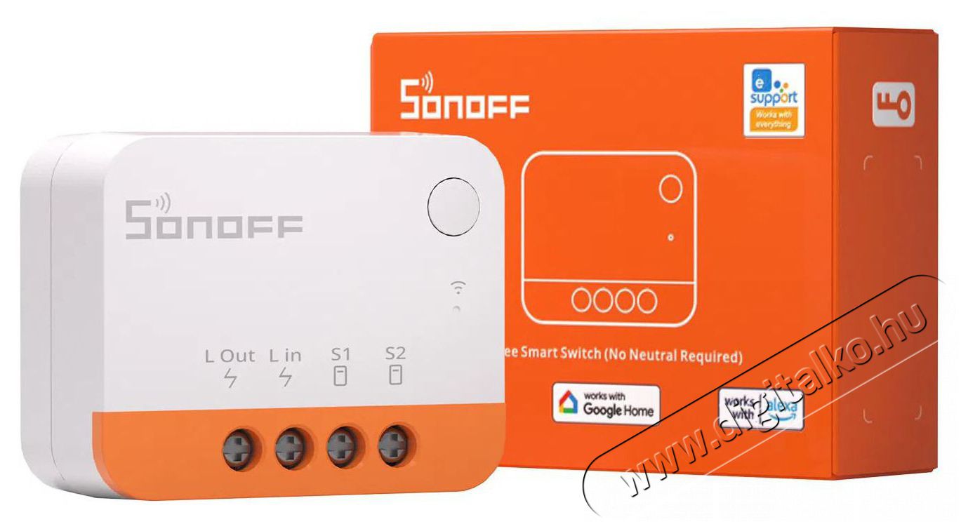 SONOFF ZBMINIL2 Extreme Zigbee Smart Switch (No Neutral Required) H&aacute;ztart&aacute;s / Otthon / K&uuml;lt&eacute;r - Okos otthon - Kieg&eacute;sz&iacute;tő - 520696