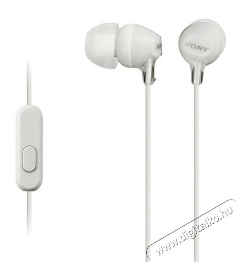 SONY MDR-EX15APW f&uuml;lhallgat&oacute; - feh&eacute;r Audio-Video / Hifi / Multim&eacute;dia - F&uuml;l &eacute;s Fejhallgat&oacute;k - F&uuml;lhallgat&oacute; mikrofonnal / headset - 288792