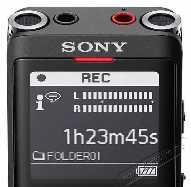 SONY ICDUX570B USB csatlakoz&oacute;s fekete digit&aacute;lis diktafon - 4GB Mobil / Kommunik&aacute;ci&oacute; / Smart - Diktafon - Diktafon - 368336