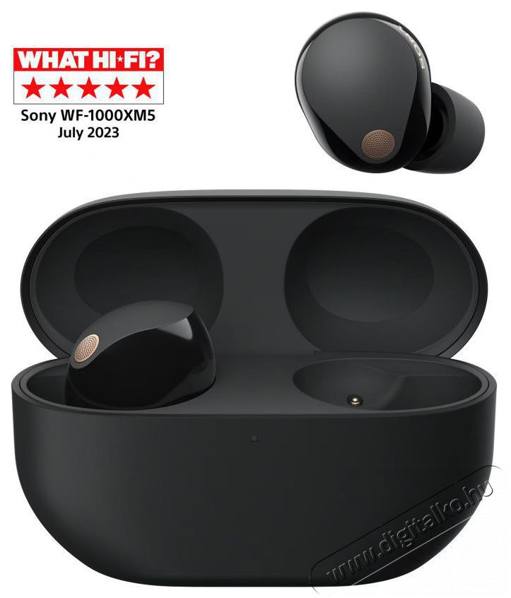 SONY WF1000XM5B.CE7 vezet&eacute;k n&eacute;lk&uuml;li zajszűrős f&uuml;lhallgat&oacute;, fekete Audio-Video / Hifi / Multim&eacute;dia - F&uuml;l &eacute;s Fejhallgat&oacute;k - F&uuml;lhallgat&oacute; - 495726