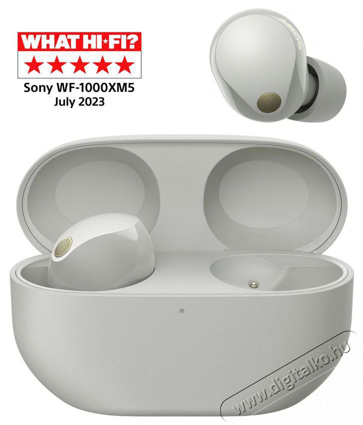 SONY WF1000XM5S.CE7 vezet&eacute;k n&eacute;lk&uuml;li zajszűrős f&uuml;lhallgat&oacute;, ez&uuml;st Audio-Video / Hifi / Multim&eacute;dia - F&uuml;l &eacute;s Fejhallgat&oacute;k - F&uuml;lhallgat&oacute; - 495725