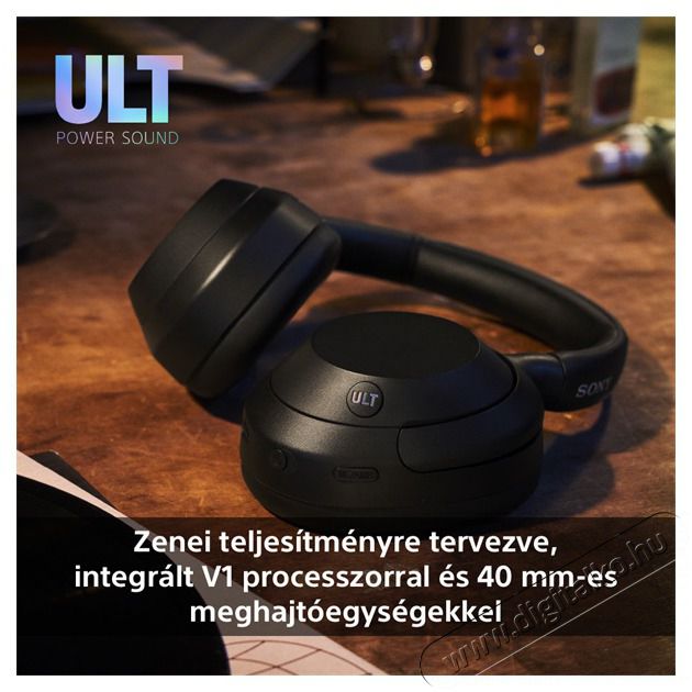 SONY WHULT900NB.CE7 ULT WEAR zajszűrős fekete Bluetooth fejhallgat&oacute; Audio-Video / Hifi / Multim&eacute;dia - F&uuml;l &eacute;s Fejhallgat&oacute;k - Fejhallgat&oacute; - 497349