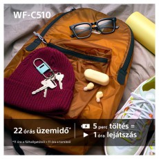 SONY WFC510W.CE7 True Wireless Bluetooth feh&eacute;r f&uuml;lhallgat&oacute; Audio-Video / Hifi / Multim&eacute;dia - Hordozhat&oacute;, vezet&eacute;k n&eacute;lk&uuml;li / bluetooth hangsug&aacute;rz&oacute; - Hordozhat&oacute;, vezet&eacute;k n&eacute;lk&uuml;li / bluetooth hangsug&aacute;rz&oacute; - 507126