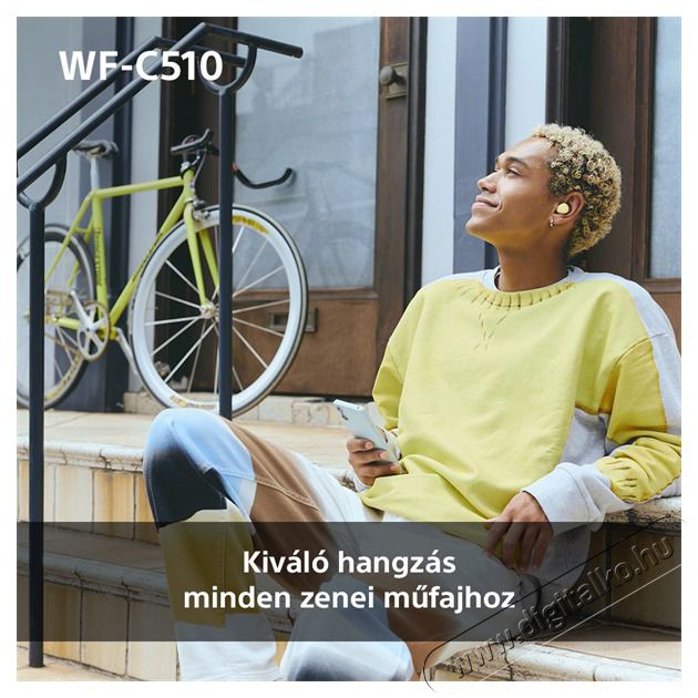 SONY WFC510Y.CE7 True Wireless Bluetooth s&aacute;rga f&uuml;lhallgat&oacute; Audio-Video / Hifi / Multim&eacute;dia - Hordozhat&oacute;, vezet&eacute;k n&eacute;lk&uuml;li / bluetooth hangsug&aacute;rz&oacute; - Hordozhat&oacute;, vezet&eacute;k n&eacute;lk&uuml;li / bluetooth hangsug&aacute;rz&oacute; - 507127