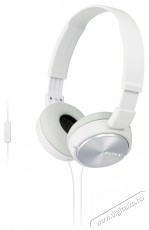 SONY MDR-ZX310APW mikrofonos fejhallgató - fehér Audio-Video / Hifi / Multimédia - Fül és Fejhallgatók - Fejhallgató mikrofonnal / headset - 297302