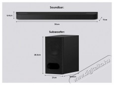 SONY HTB600.CEL BRAVIA Theatre Bar 6 M&eacute;lynyom&oacute;val - 3.1. 2 Dolby Atmos hangprojektor Audio-Video / Hifi / Multim&eacute;dia - Hangprojektor / soundbar - M&eacute;lyl&aacute;d&aacute;val - 520733