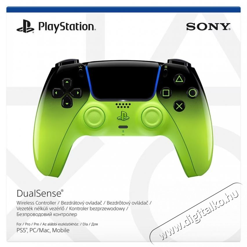 SONY PlayStation DualSense Hyperpop vezet&eacute;k n&eacute;lk&uuml;li kontroller, Remix z&ouml;ld Iroda &eacute;s sz&aacute;m&iacute;t&aacute;stechnika - J&aacute;t&eacute;k konzol - Kontroller - 534674