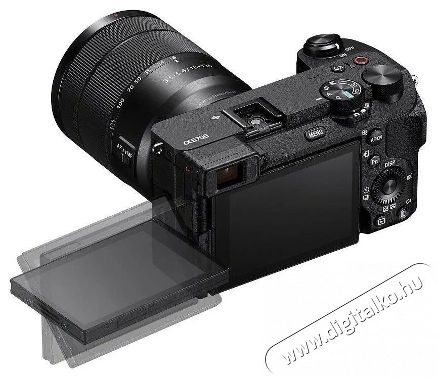 SONY Alpha A6700 fekete + E 18-135mm f/3.5-5.6 F&eacute;nyk&eacute;pezőg&eacute;p / kamera - Kompakt f&eacute;nyk&eacute;pezőg&eacute;p - Norm&aacute;l tud&aacute;s&uacute; kompakt - 538005