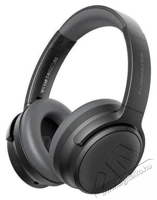 Soundpeats Space Pro Black Audio-Video / Hifi / Multim&eacute;dia - F&uuml;l &eacute;s Fejhallgat&oacute;k - F&uuml;lhallgat&oacute; mikrofonnal / headset - 519195