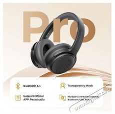 Soundpeats Space Pro Black Audio-Video / Hifi / Multim&eacute;dia - F&uuml;l &eacute;s Fejhallgat&oacute;k - F&uuml;lhallgat&oacute; mikrofonnal / headset - 519195