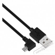 Stansson 50cm 90&deg;-os micro USB 2.0 k&aacute;bel Tv kieg&eacute;sz&iacute;tők - K&aacute;bel / csatlakoz&oacute; - USB k&aacute;bel - 404648