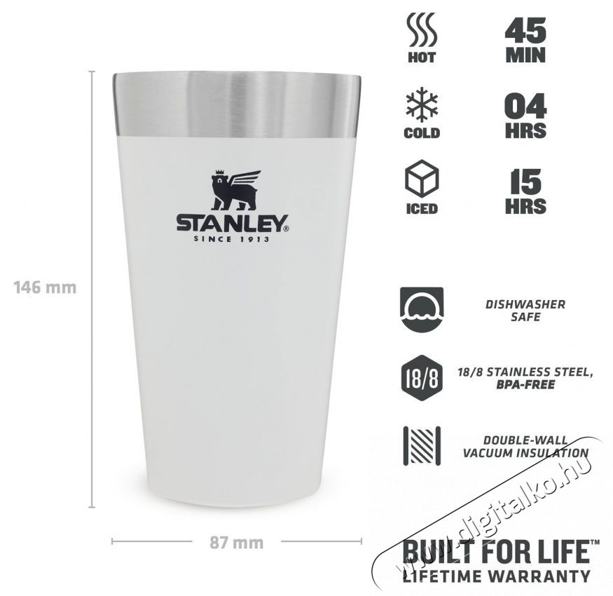 Stanley Pint Adventure, 470 ml z&ouml;ld thermo b&ouml;gre Konyhai term&eacute;kek - Ed&eacute;ny - Termosz - 526193