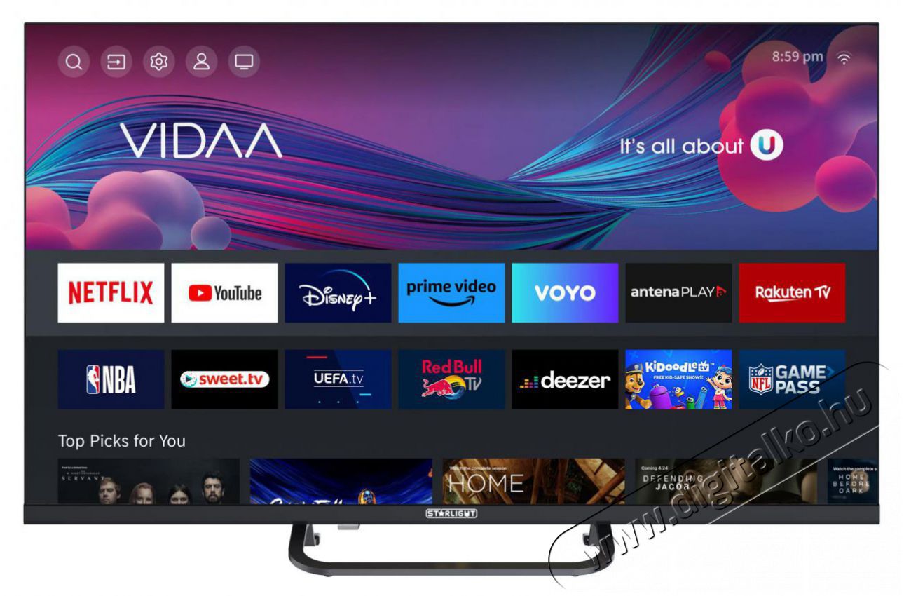 32DM6601 LED Smart televízió, 80 cm, HD